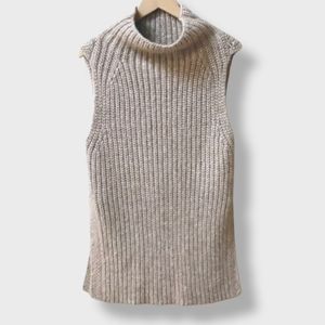 Wilfred Sleeveless Mockneck Wool Sweater